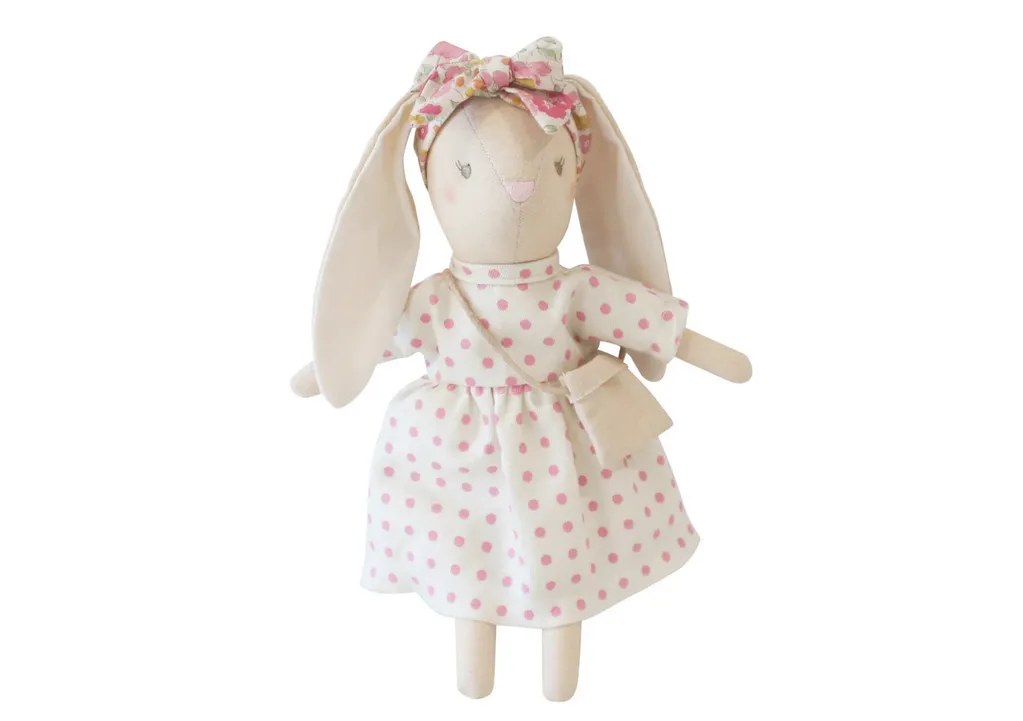 Alimrose Bunny | Mini Sofia | 27cm Berry Polka