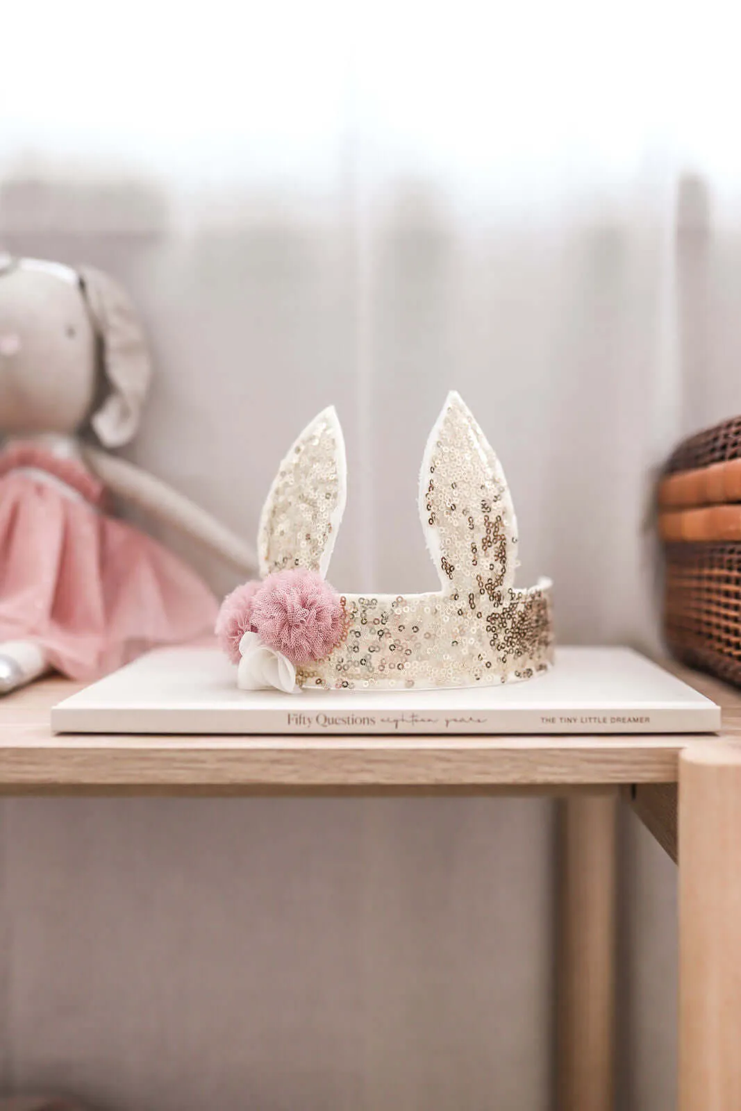 Alimrose Crown | Gold Sequin BUNNY