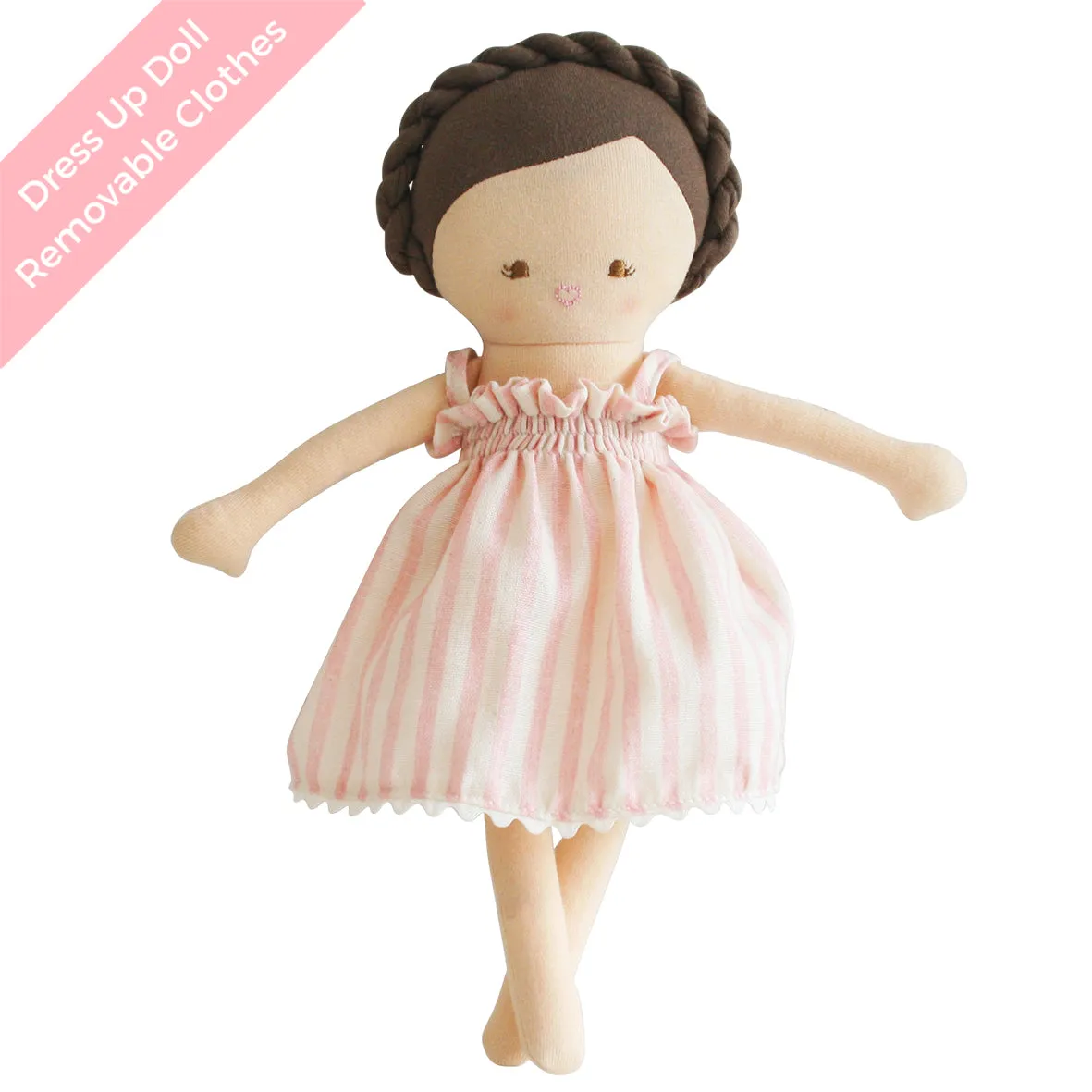 Alimrose Doll | Baby Daisy Pink Stripe 28cm