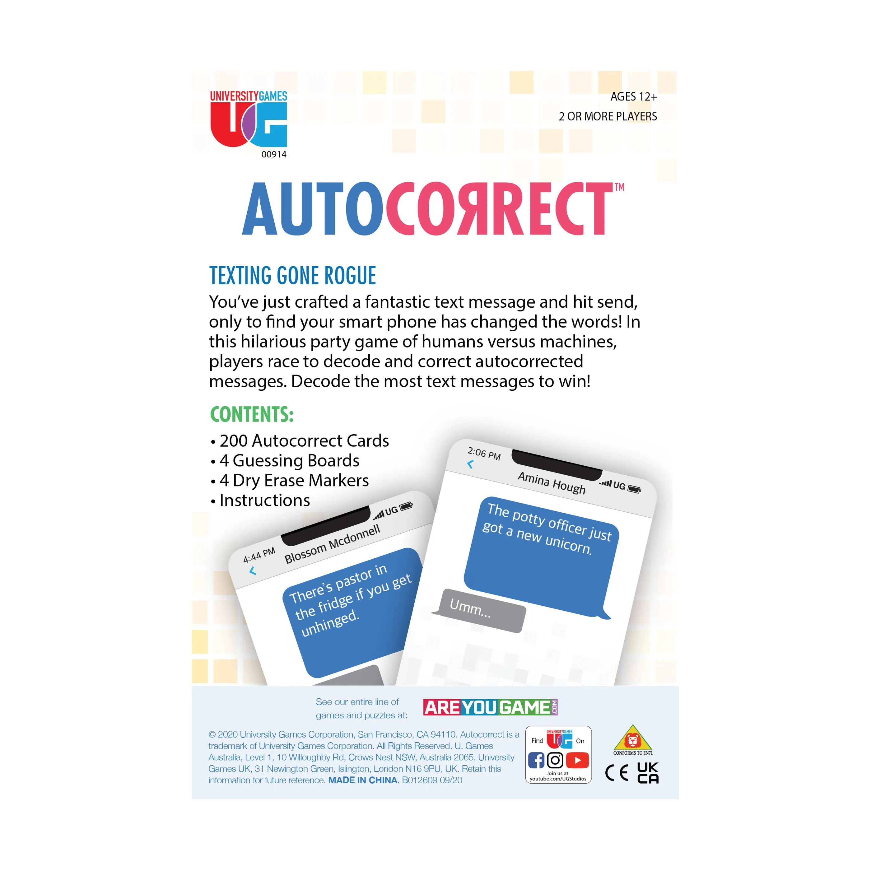 Autocorrect Fumble Party Board Game