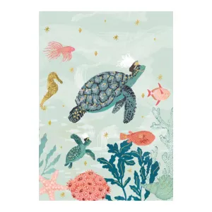 Blank Card - Turtles and Fish