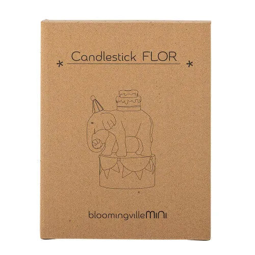 Bloomingville Flor Birthday Candle Holder | Elephant
