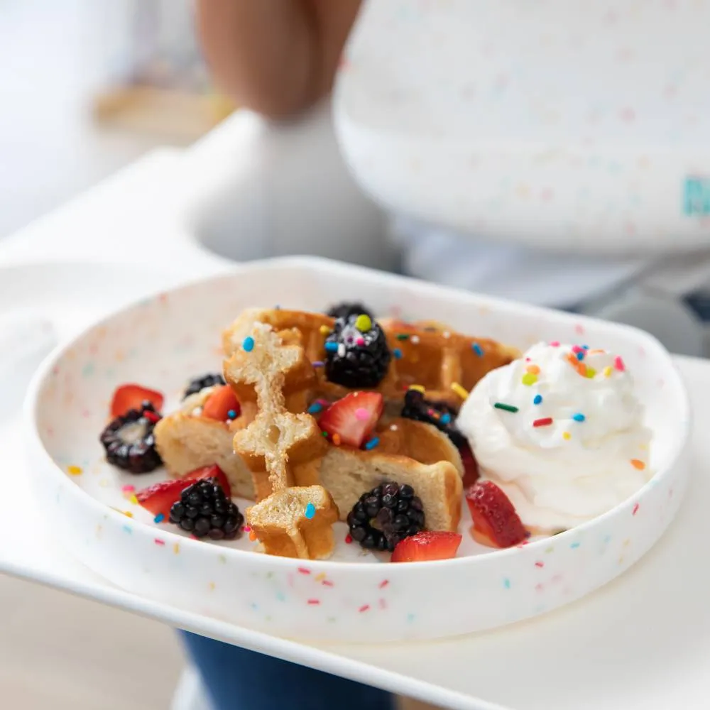 Bumkins Silicone Grip Plate | Vanilla Sprinkle