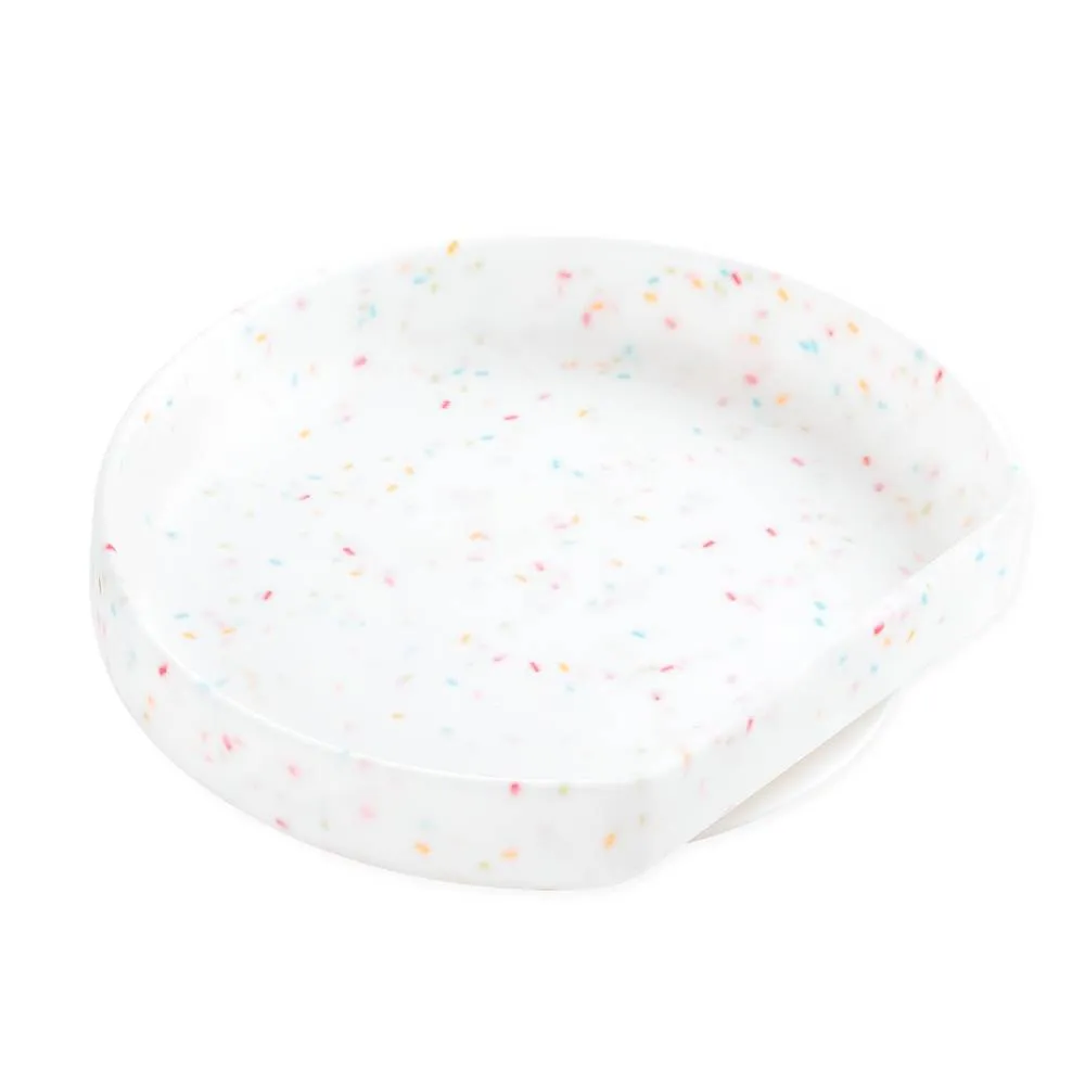 Bumkins Silicone Grip Plate | Vanilla Sprinkle