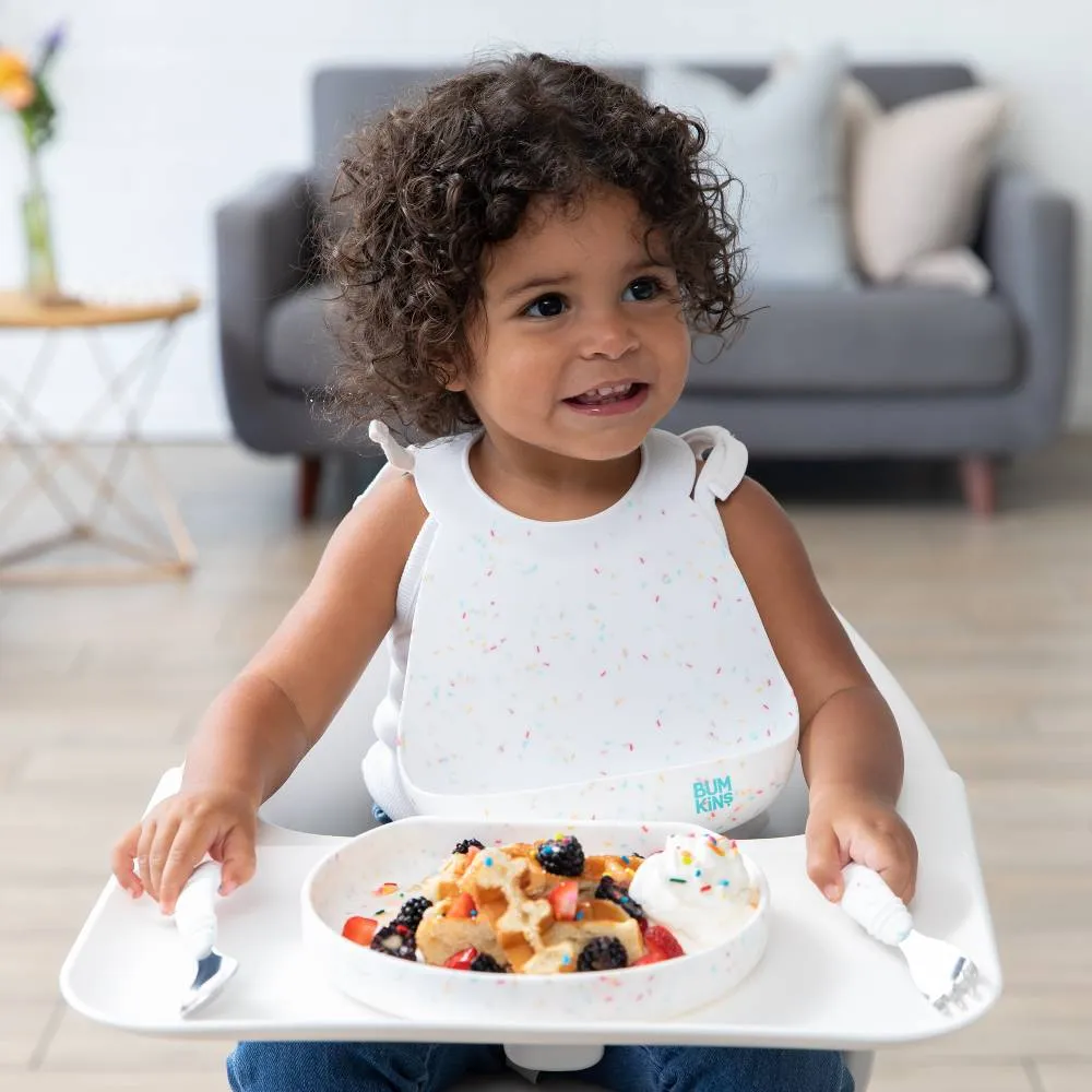 Bumkins Silicone Grip Plate | Vanilla Sprinkle