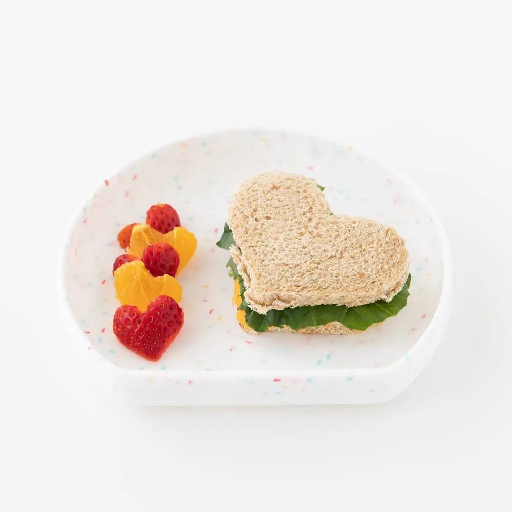 Bumkins Silicone Grip Plate | Vanilla Sprinkle