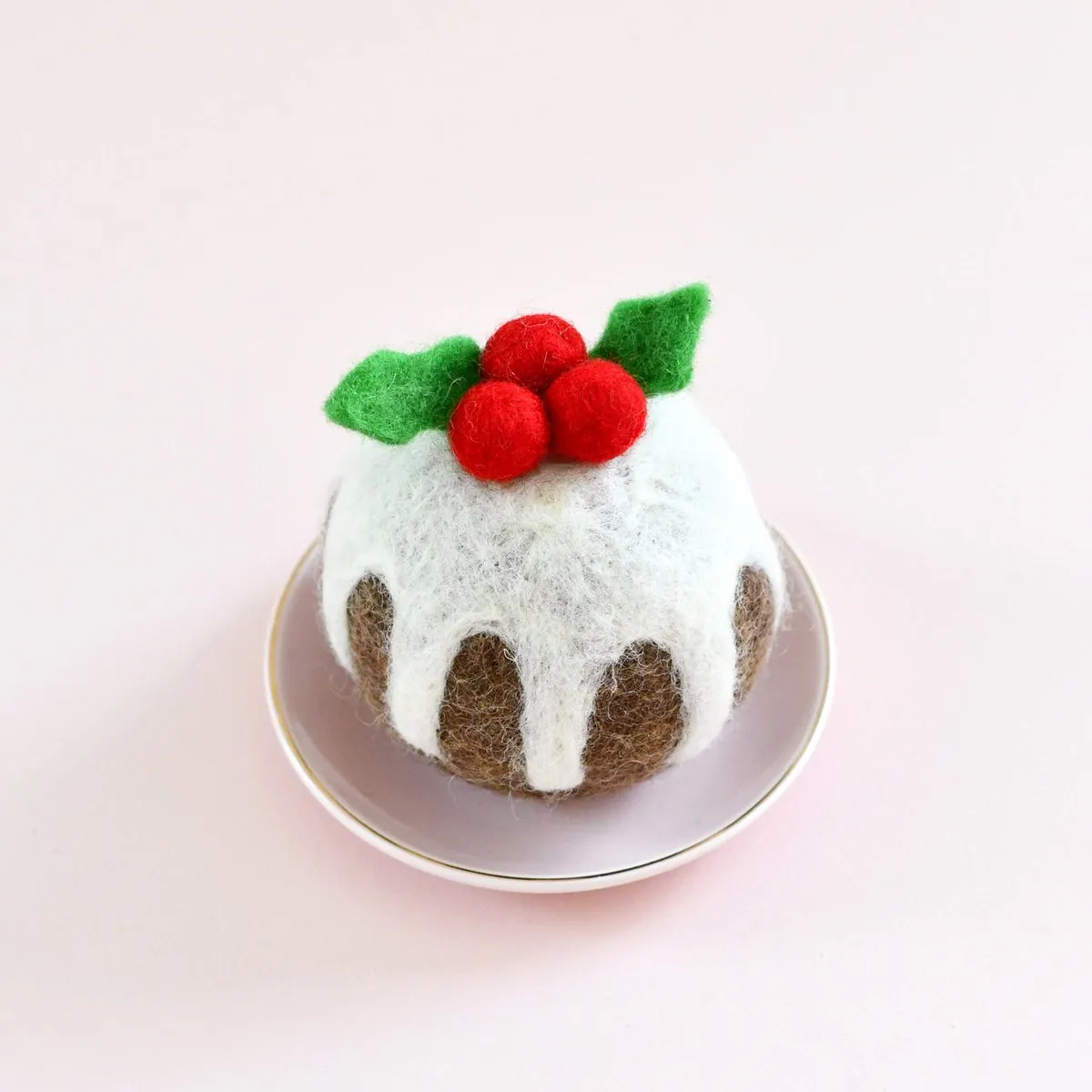 Christmas Felt Christmas Pudding Round
