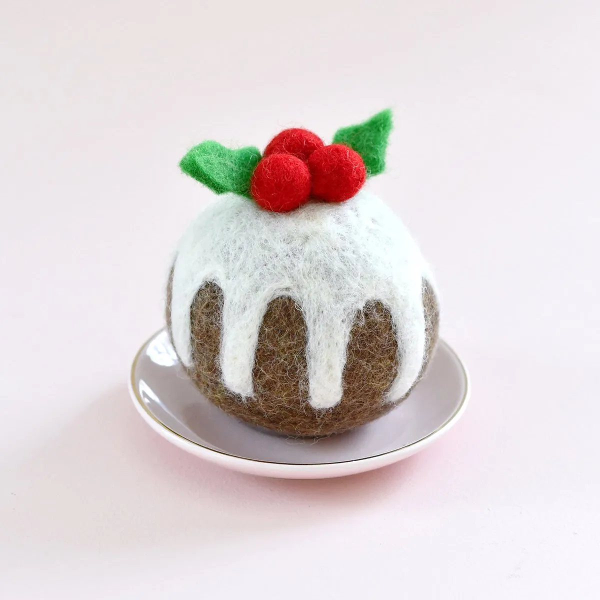 Christmas Felt Christmas Pudding Round