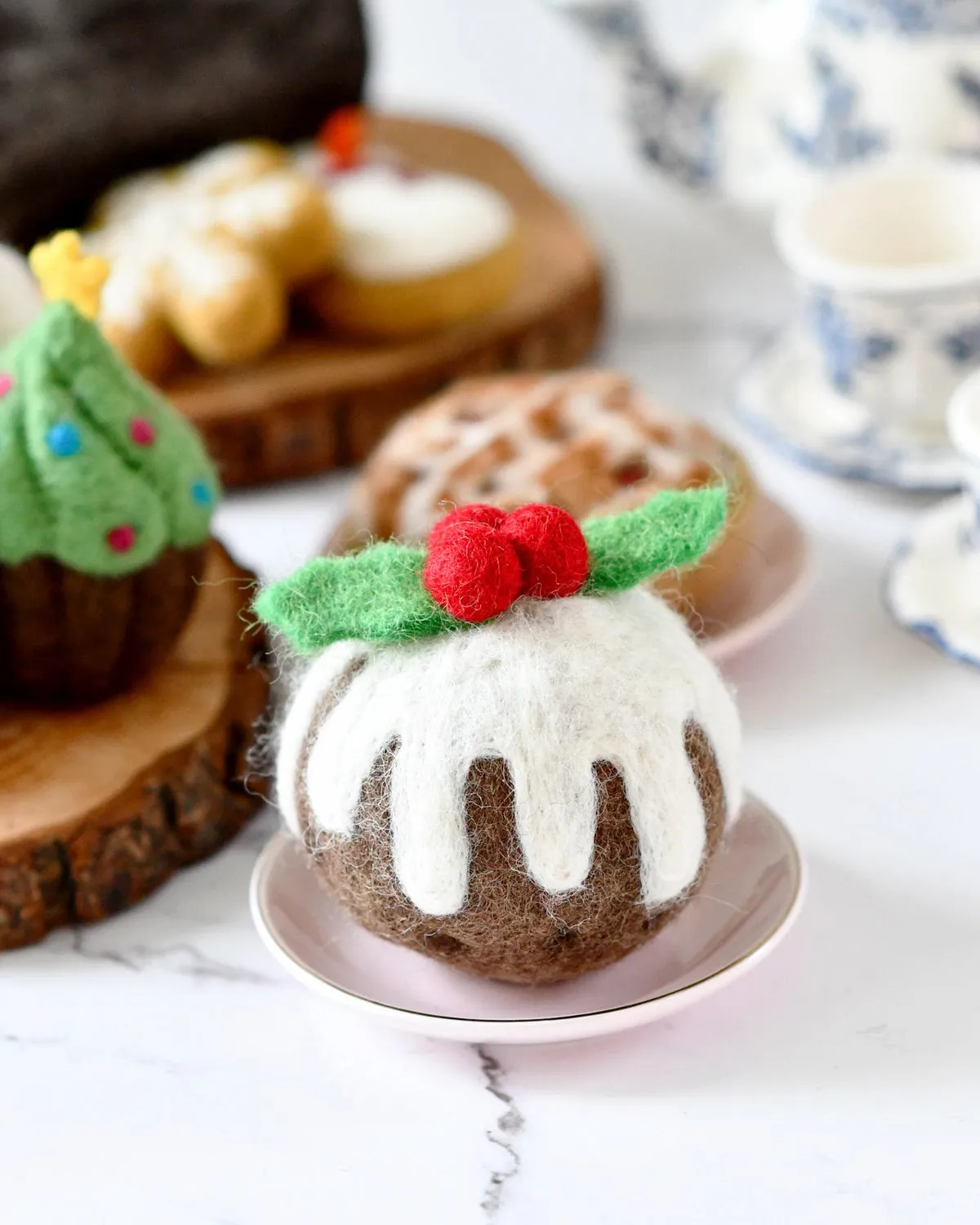Christmas Felt Christmas Pudding Round