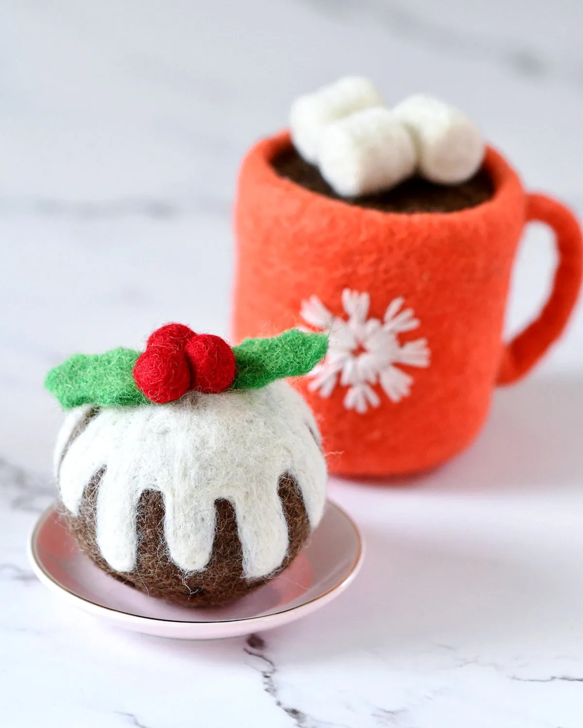 Christmas Felt Christmas Pudding Round