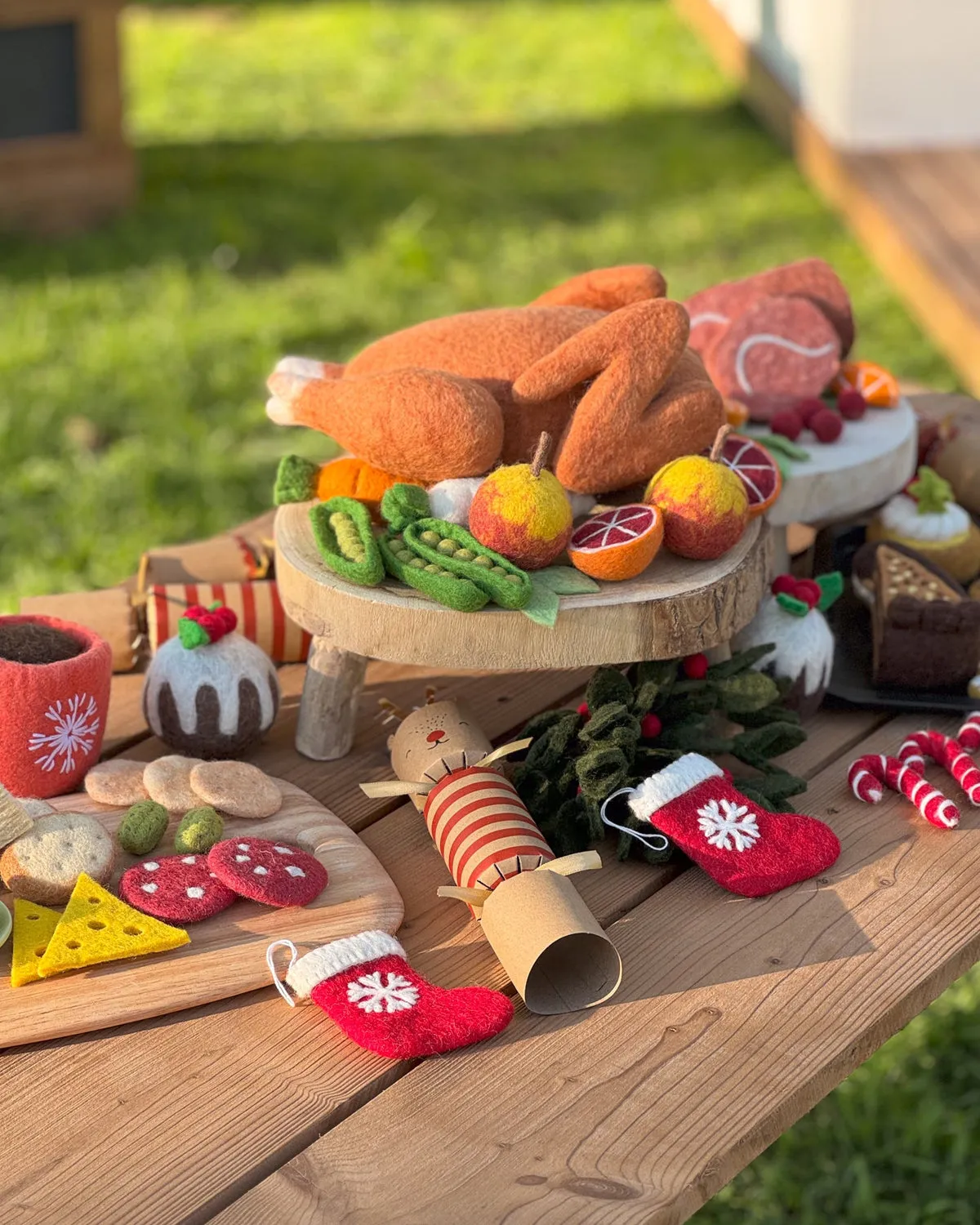Christmas Felt Ham Feast Play Food Set