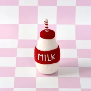 Christmas Felt Santa's Milk Bottle