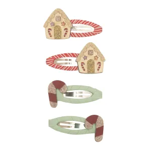 Christmas Gingerbread House Hair Clips