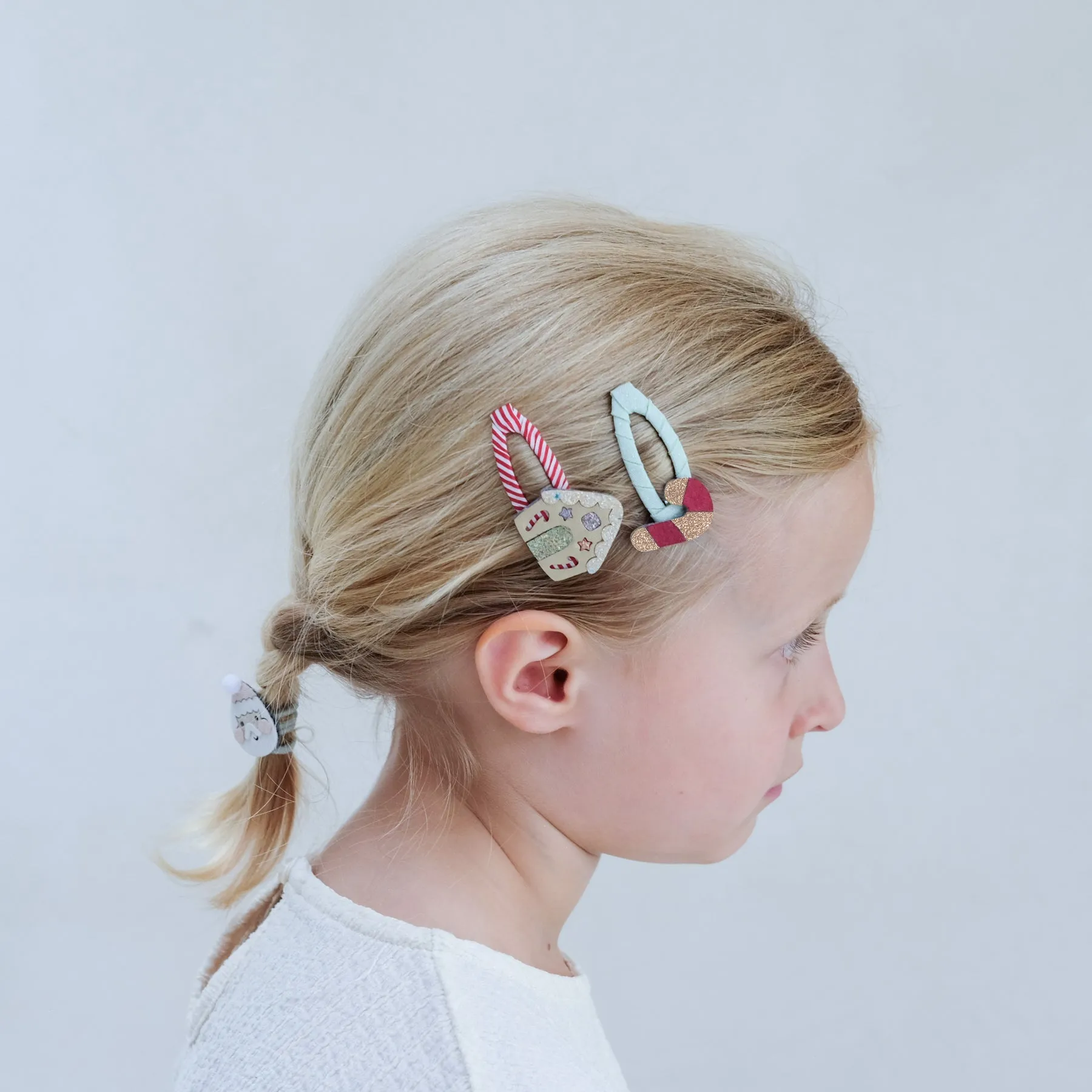 Christmas Gingerbread House Hair Clips