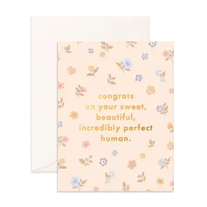 Congrats Sweet Human Greeting Card