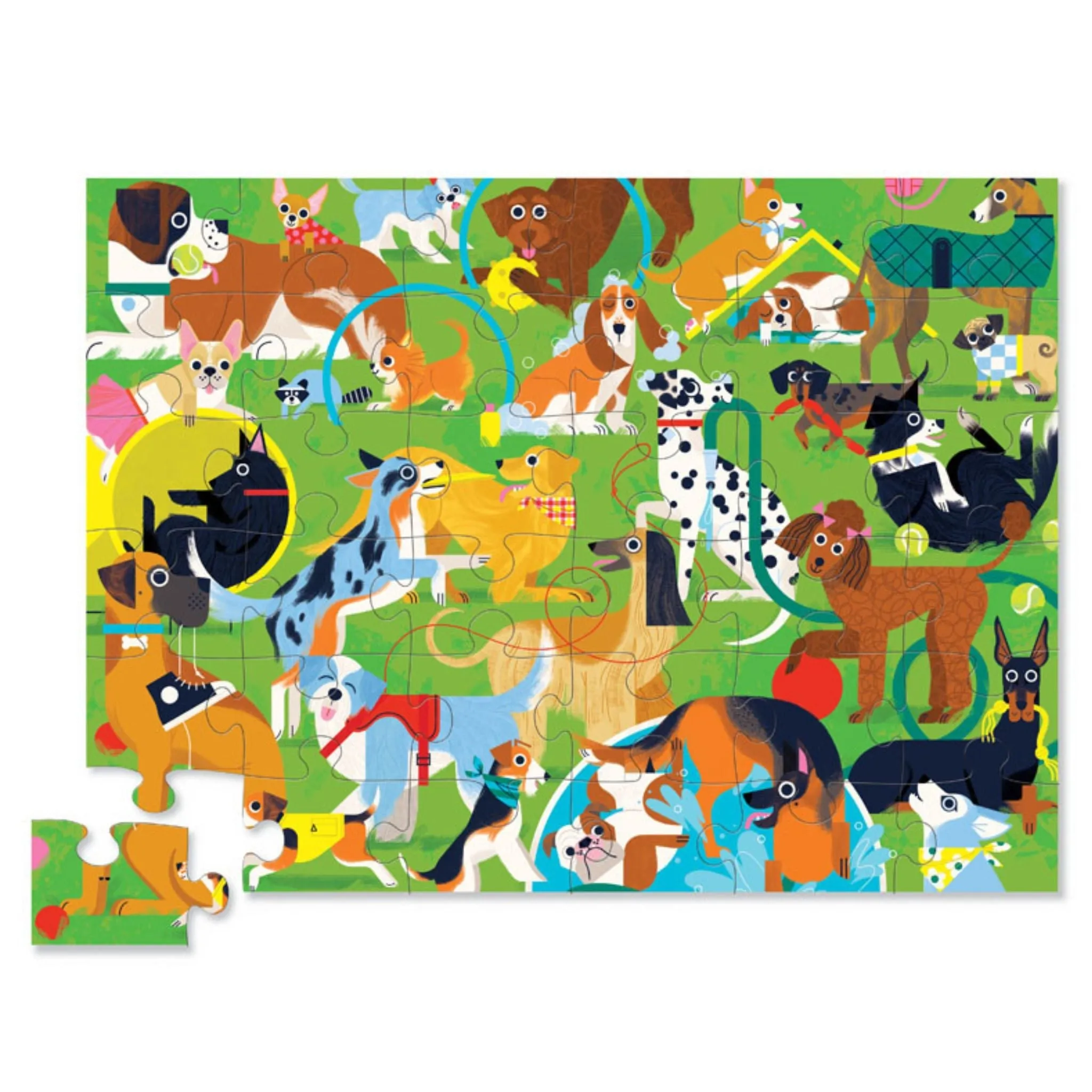 Crocodile Creek Jigsaw | 36pc Floor Puzzle | Playful Pups