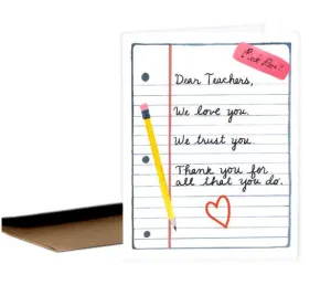 Dear Teachers Card