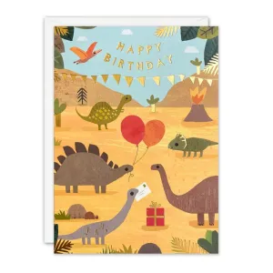 Dinosaur Happy Birthday Card