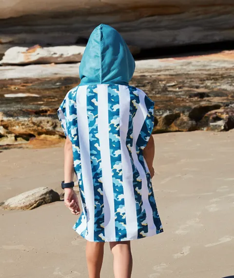Dock & Bay | Poncho | Cool Camo | M 8-10 years