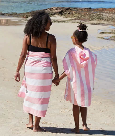Dock & Bay | Poncho | Malibu Pink | 4-10 years