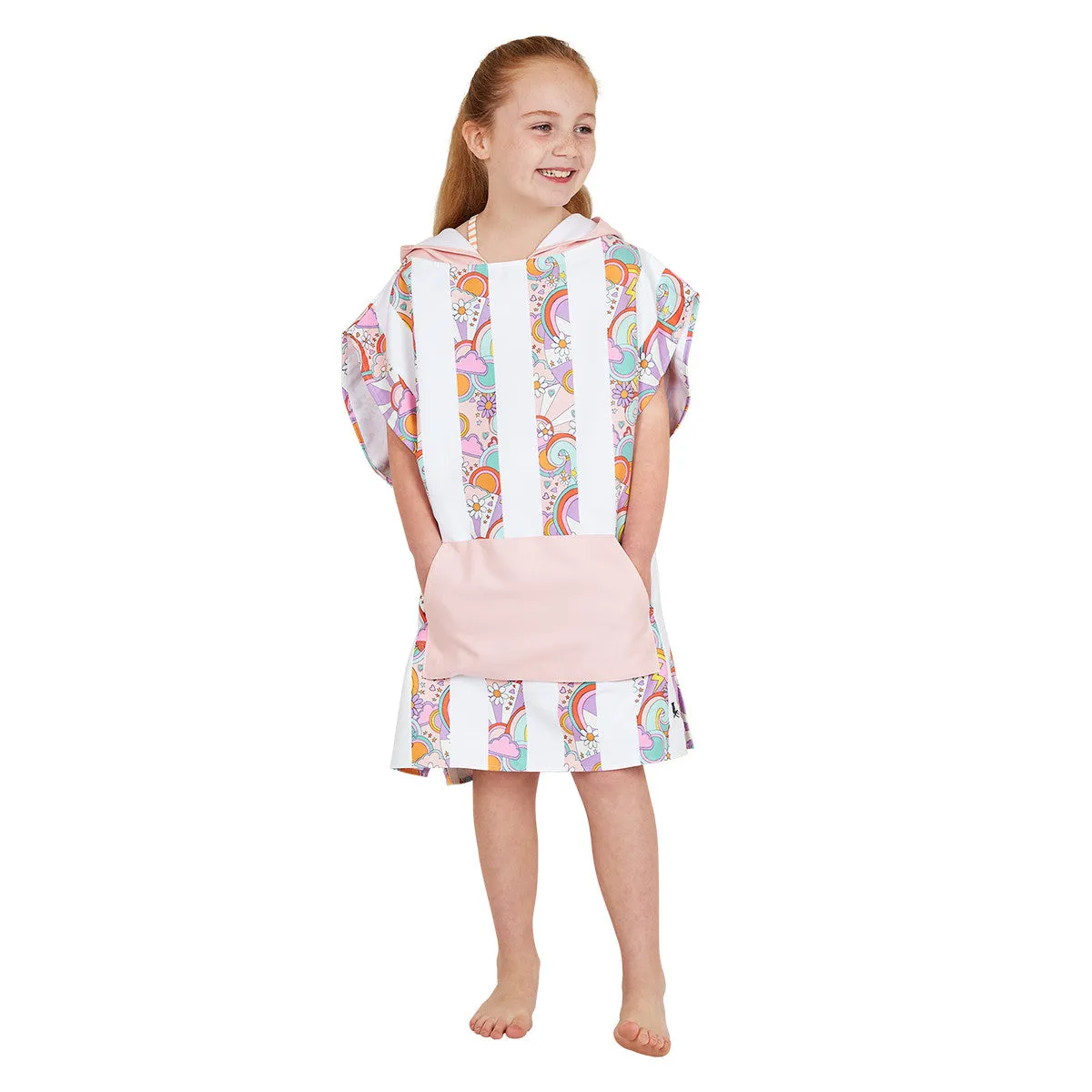 Dock & Bay | Poncho | Pink Power | M 8-10 years