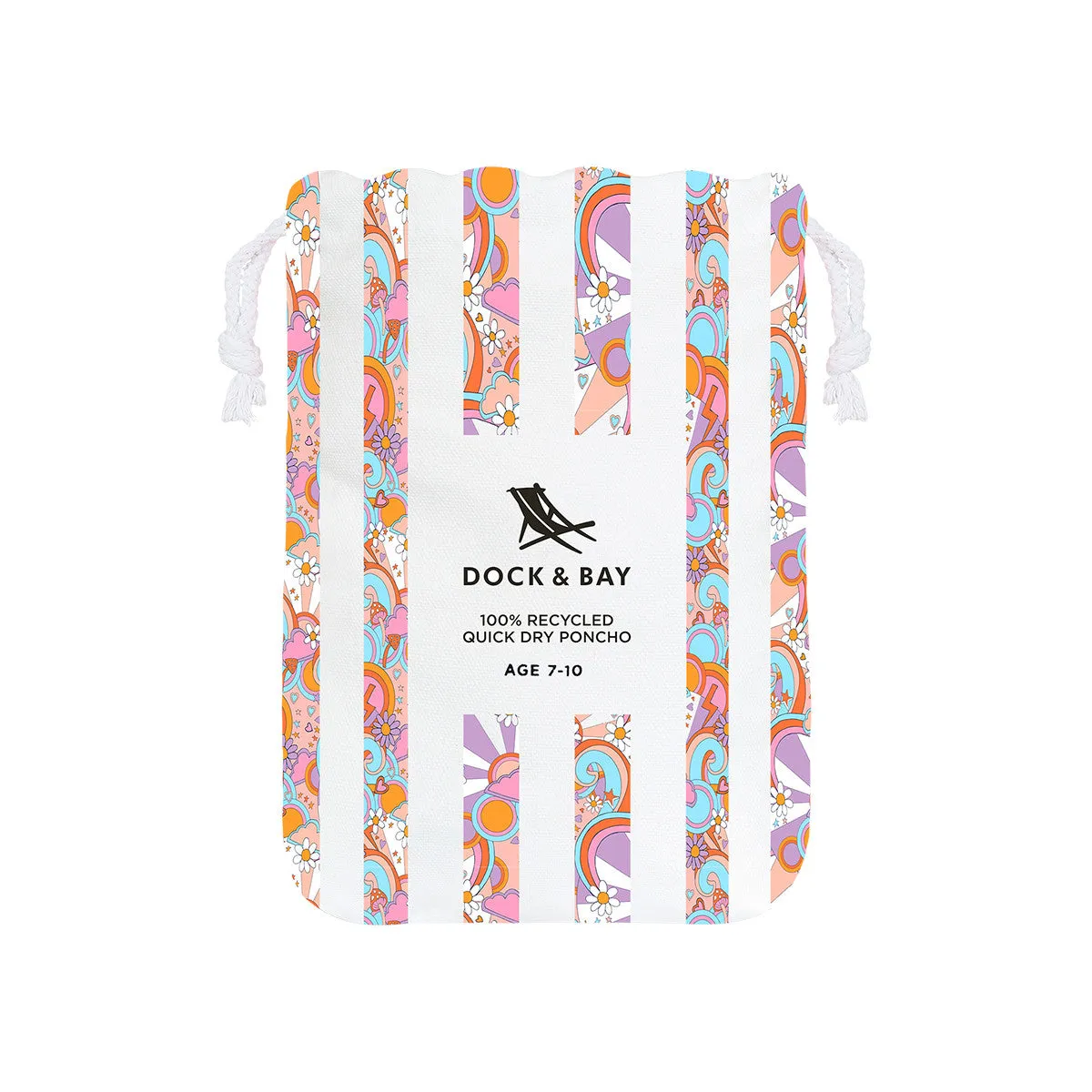Dock & Bay | Poncho | Pink Power | M 8-10 years