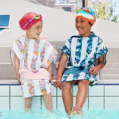 Dock & Bay | Poncho | Pink Power | M 8-10 years