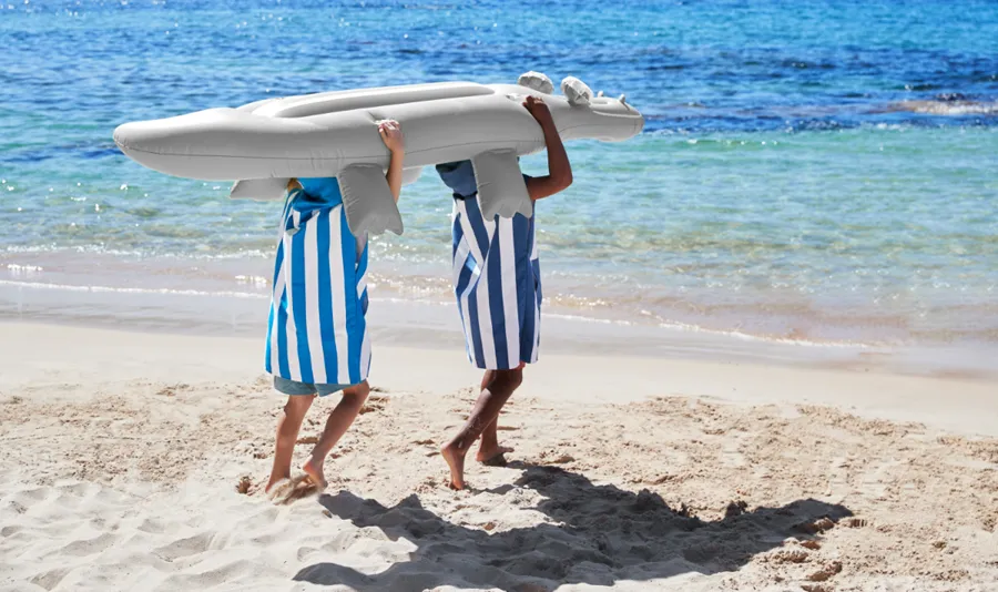 Dock & Bay | Poncho | Whitsunday Blue | 4-10 years