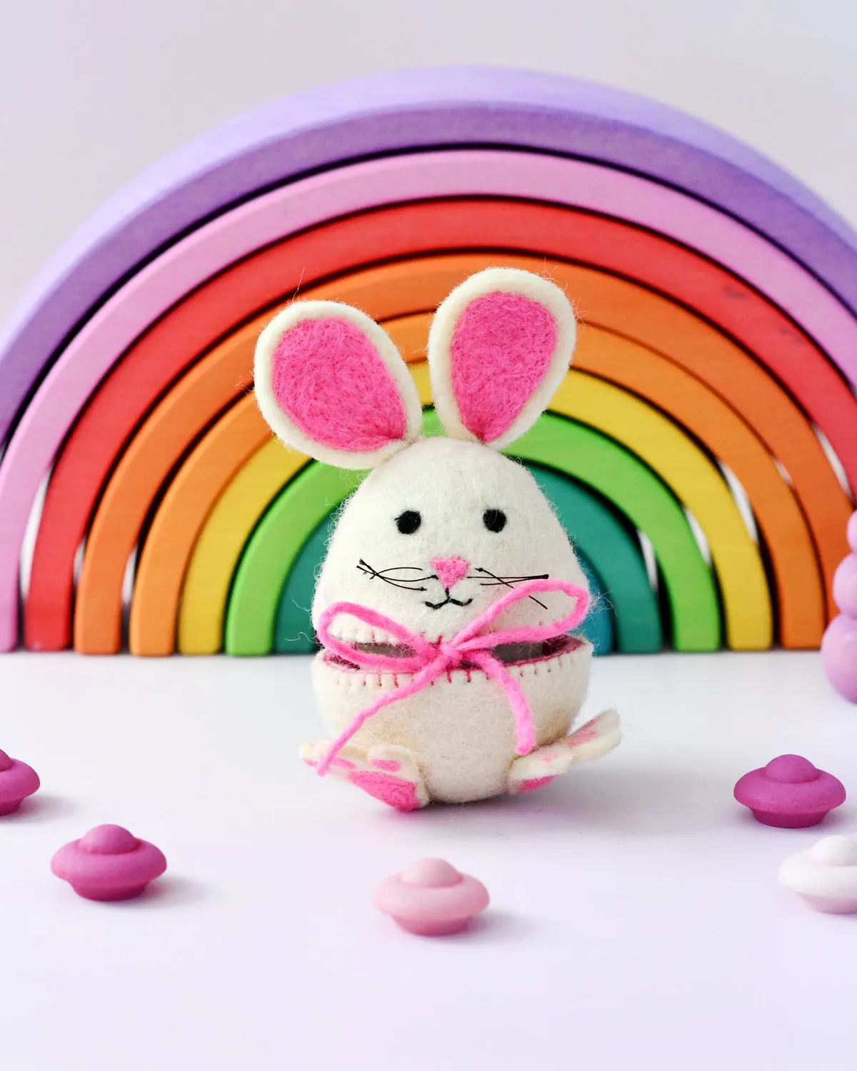 Easter Felt Egg Cover | Hopping Bunny