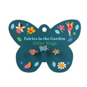 Fairies in the Garden - Glitter Rings