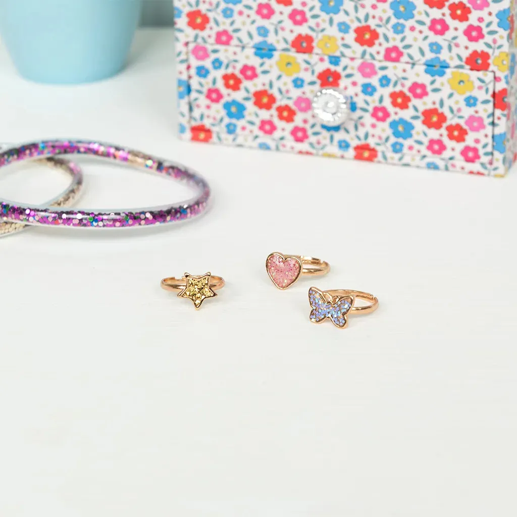 Fairies in the Garden - Glitter Rings