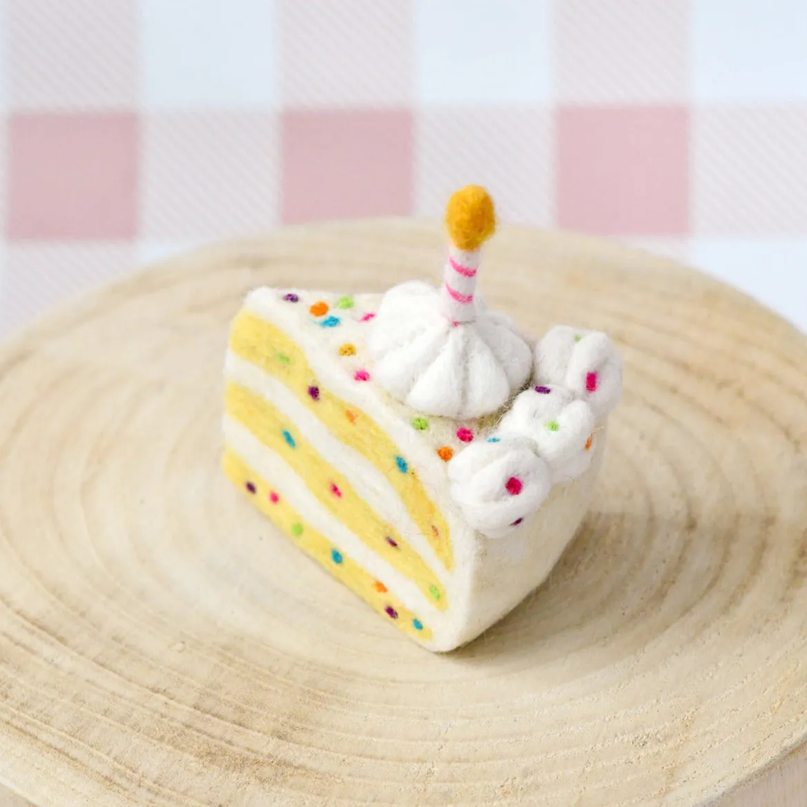Felt Food Confetti Cake Slice