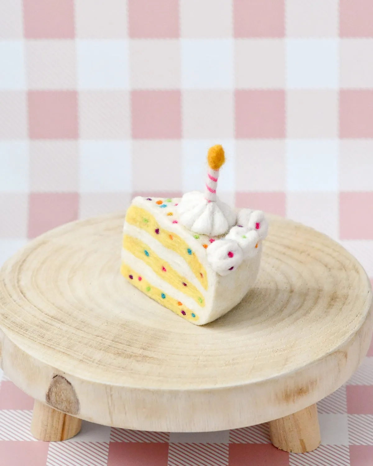 Felt Food Confetti Cake Slice