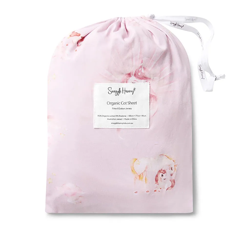 Fitted Cot Sheet | Unicorn