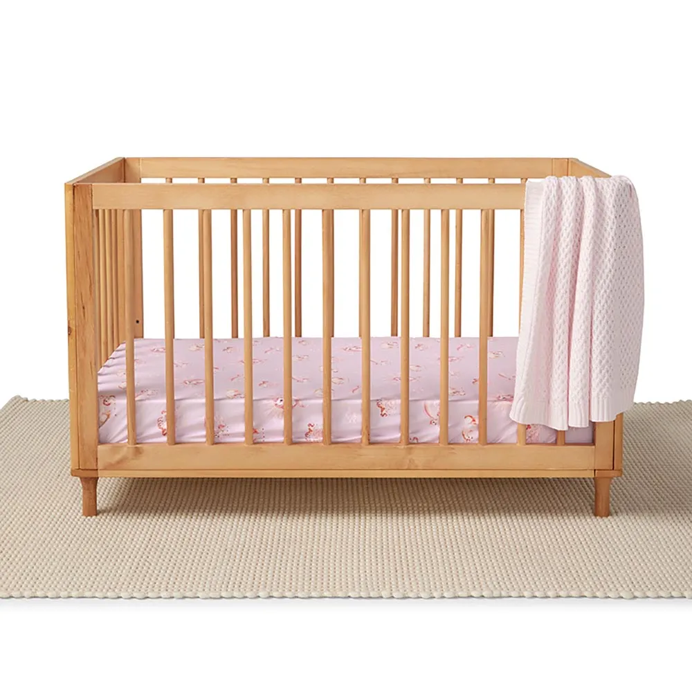 Fitted Cot Sheet | Unicorn