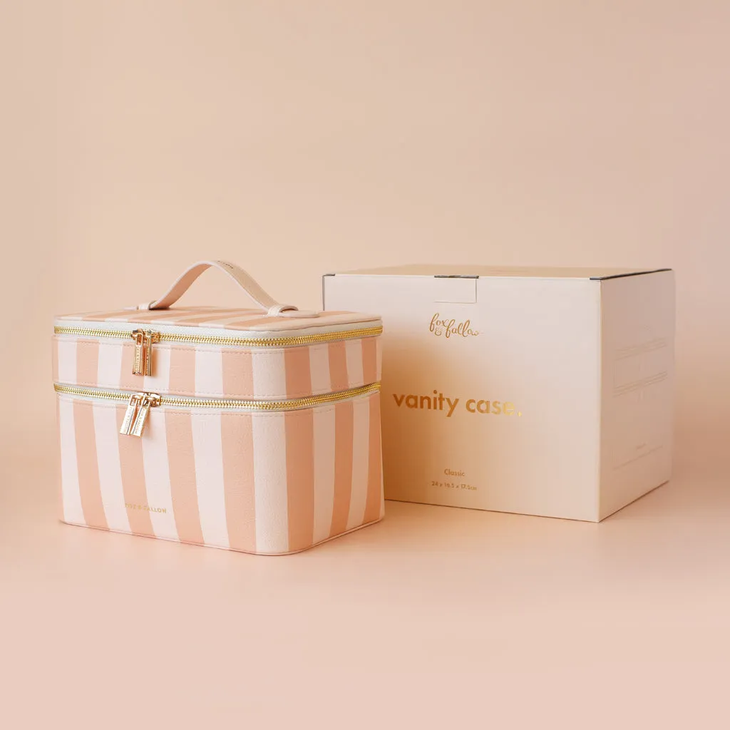 Fox   Fallow Vanity Case - 'The Classic'  | Corsica Stripe