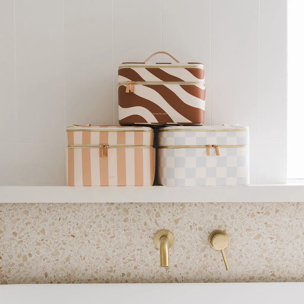 Fox   Fallow Vanity Case - 'The Classic'  | Corsica Stripe