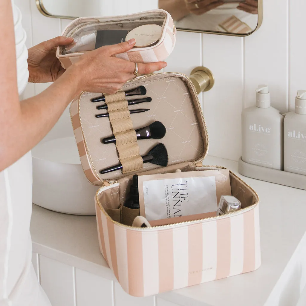 Fox   Fallow Vanity Case - 'The Classic'  | Corsica Stripe