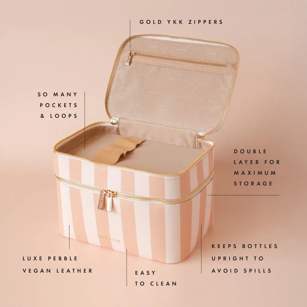 Fox   Fallow Vanity Case - 'The Classic'  | Corsica Stripe