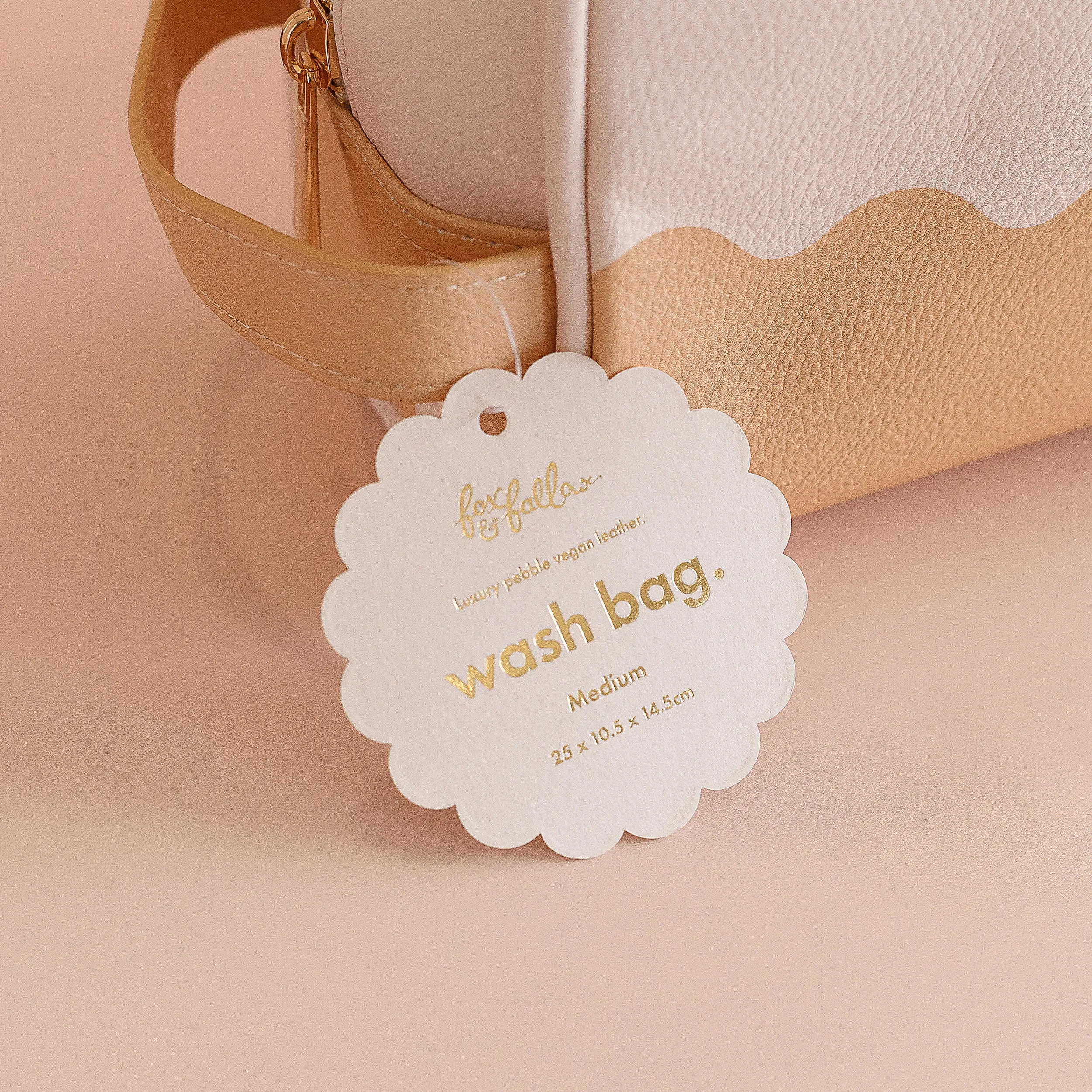 Fox   Fallow Wash Bag | Caramel Ripple