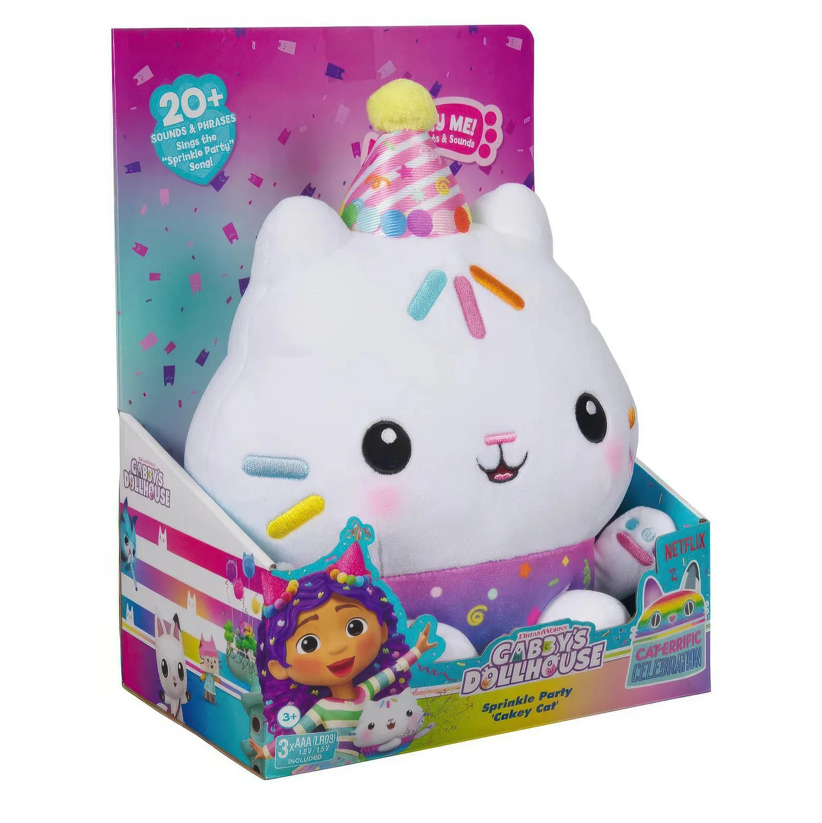 Gabby's Dollhouse Sprinkle Party Cakey Cat