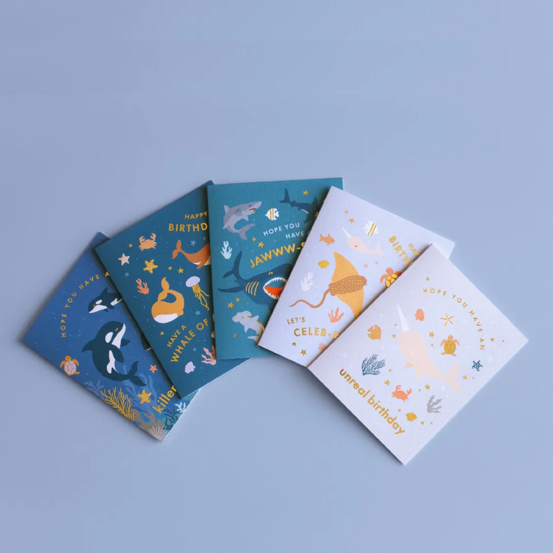 Happy Birthday Birthday Killer Whales Greeting Card