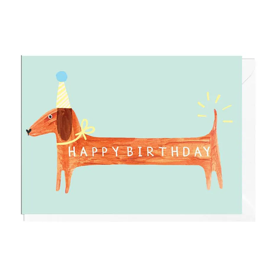 Happy Birthday Sausage Dog Card