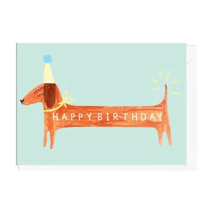 Happy Birthday Sausage Dog Card