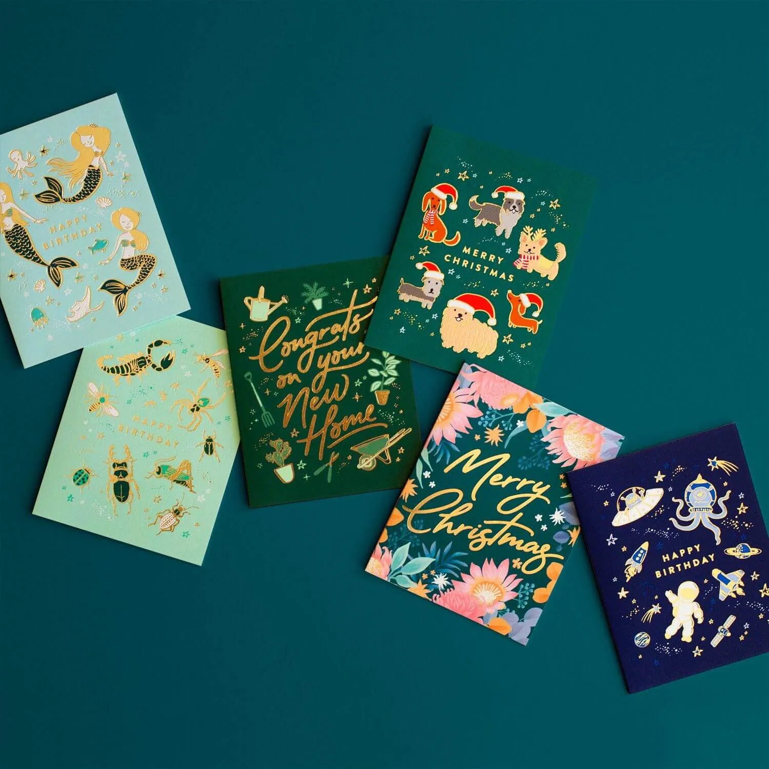 Happy Birthday Space Greeting Card
