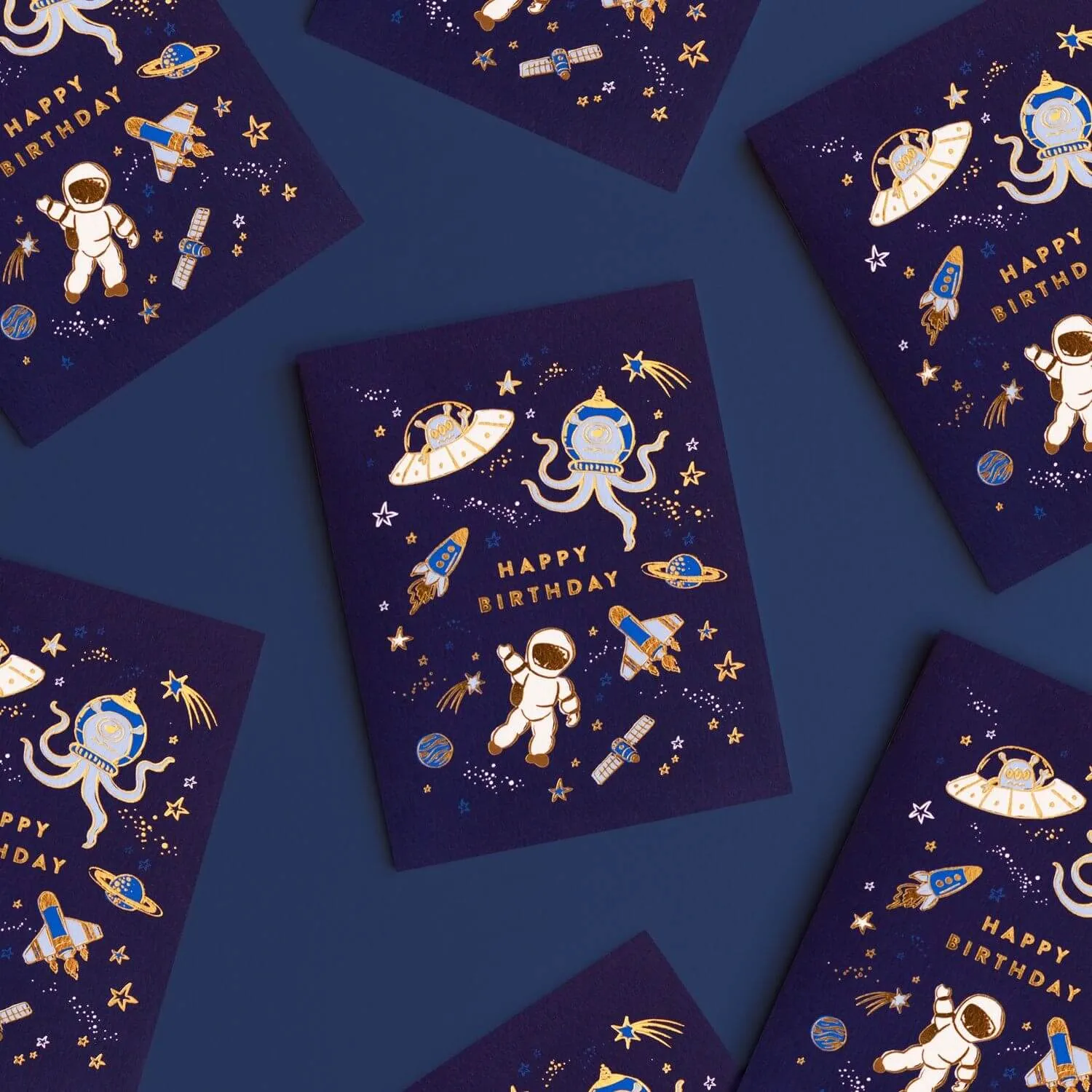 Happy Birthday Space Greeting Card