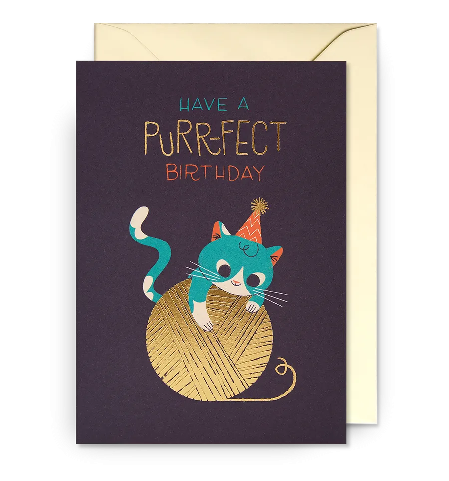 Have a Purr-Fect Birthday Greeting Card