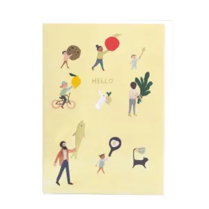 Hello Everybody Food Parade Card