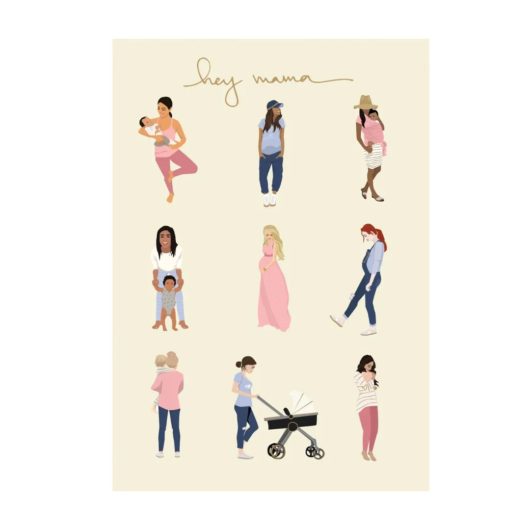 Hey Mama Baby Card