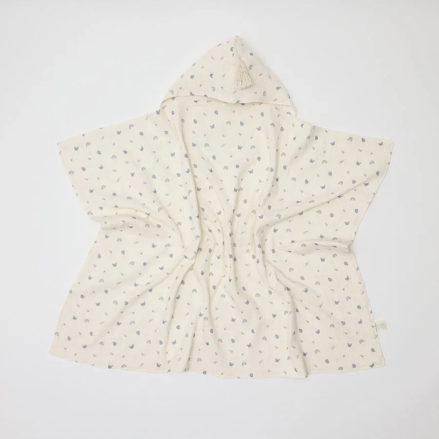 Hooded Towel with Tassel - Enchanted Garden